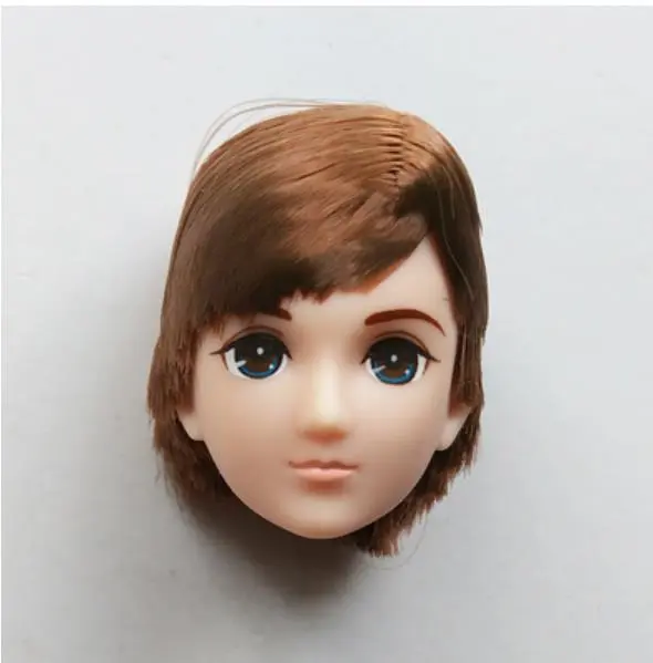 Rare Limited Edition Licca Head Braid BOBO Blue Pink Yellow Hair Cartoon Doll Princess Boys Girls DIY Dressing Hair Doll Heads