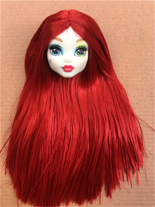 Monstering High Doll Toy Head Planting Brown Gold White Soft Long Hair Head Doll Bald Heads Original Rare Collection Head Toys