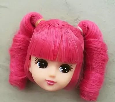 Rare Limited Edition Licca Doll Toy Head Cartoon Doll Head Girls Boys DIY Dressing Hair Toys Collection Cute Doll Head