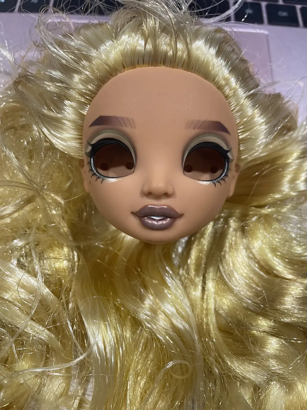 New Rainbow Doll Heads Colorful Alive Sparkly Doll Eyes Original Doll Replacement Eyes Balls High Quality Doll DIY Parts