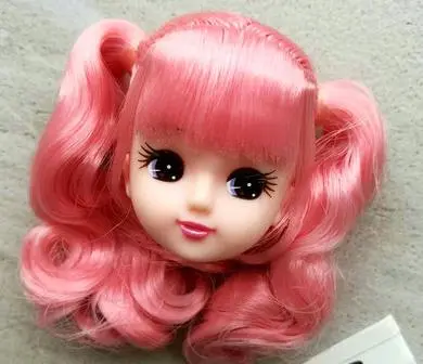 Rare Limited Edition Licca Doll Toy Head Cartoon Doll Head Girls Boys DIY Dressing Hair Toys Collection Cute Doll Head
