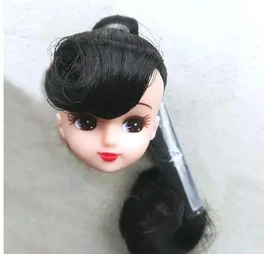 Rare Limited Edition Licca Doll Toy Head Cartoon Doll Head Girls Boys DIY Dressing Hair Toys Collection Cute Doll Head