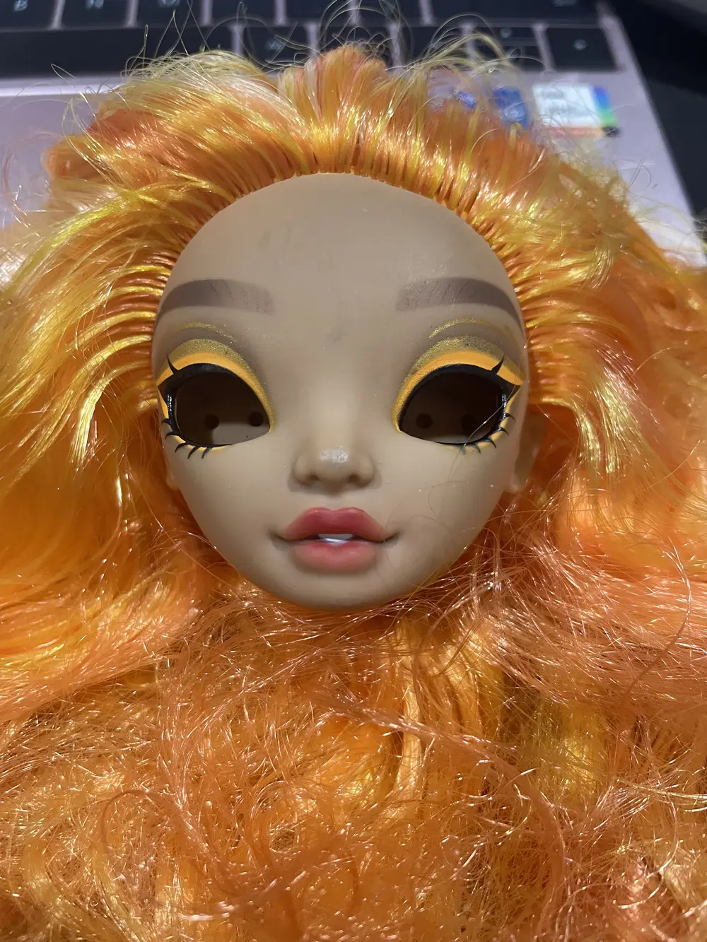 New Rainbow Doll Heads Colorful Alive Sparkly Doll Eyes Original Doll Replacement Eyes Balls High Quality Doll DIY Parts