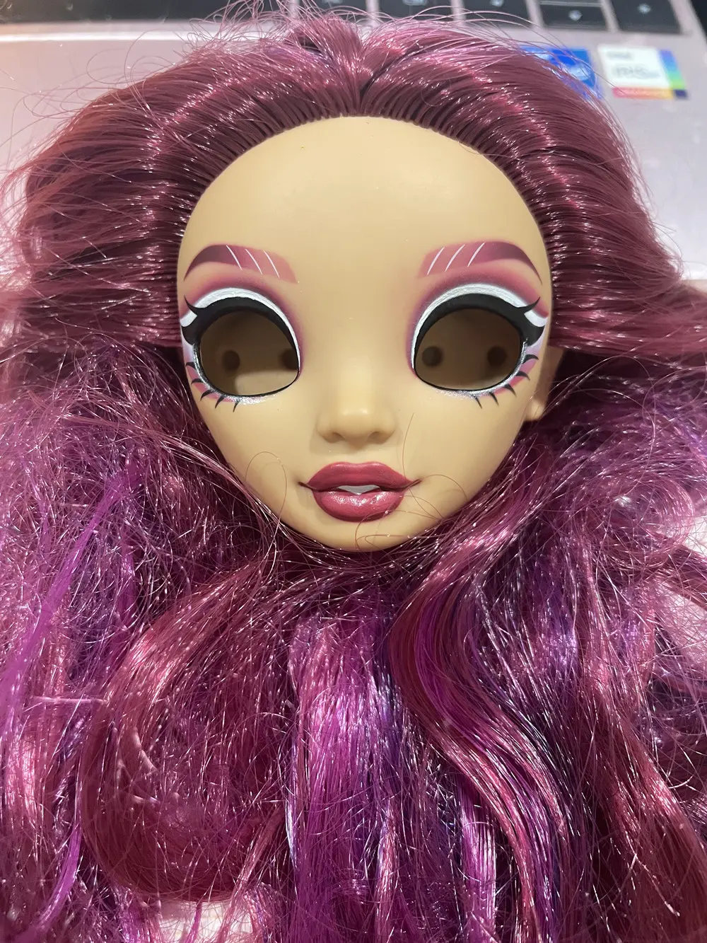 New Rainbow Doll Heads Colorful Alive Sparkly Doll Eyes Original Doll Replacement Eyes Balls High Quality Doll DIY Parts