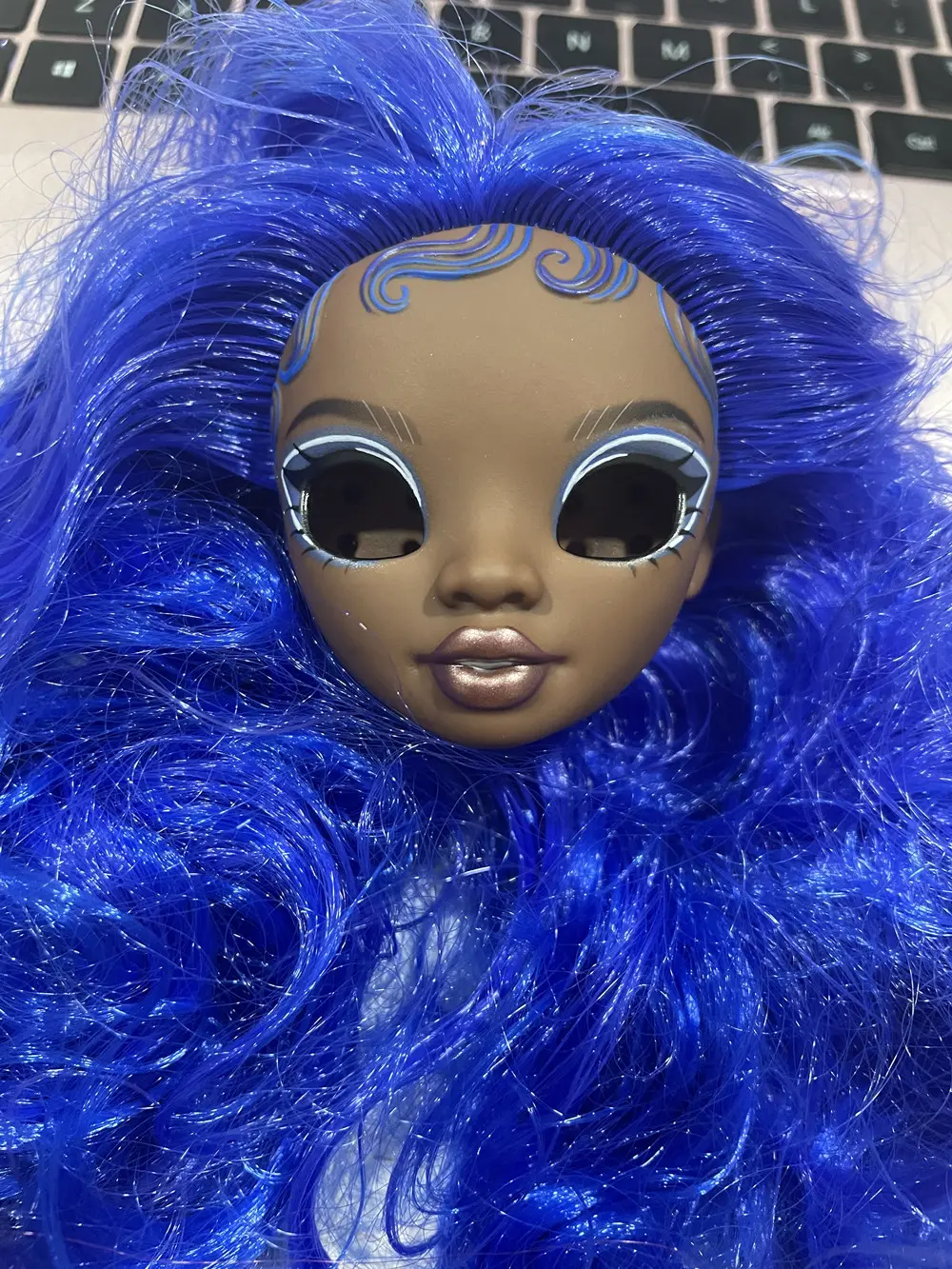 New Rainbow Doll Heads Colorful Alive Sparkly Doll Eyes Original Doll Replacement Eyes Balls High Quality Doll DIY Parts