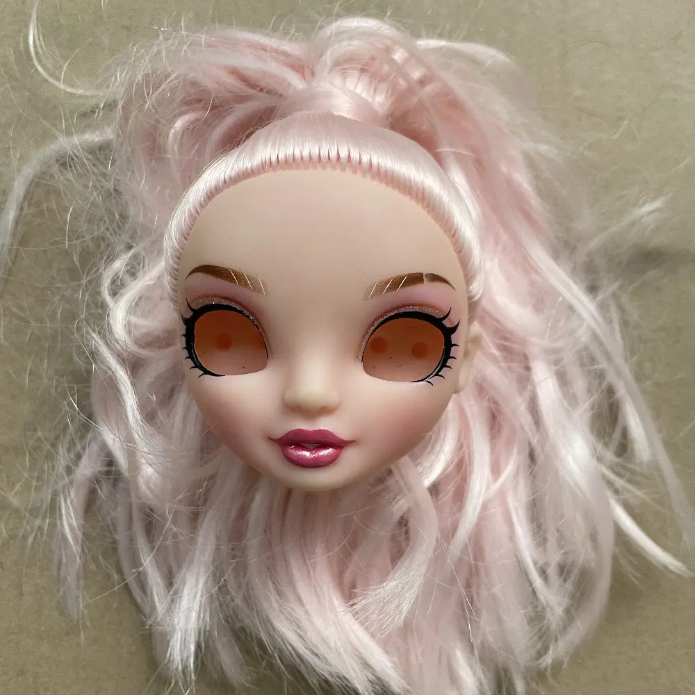 New Rainbow Doll Heads Colorful Alive Sparkly Doll Eyes Original Doll Replacement Eyes Balls High Quality Doll DIY Parts