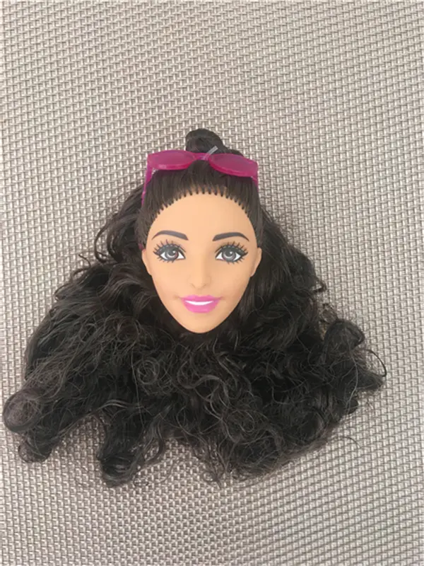 Rare Doll Head Good Makeup 1/6 Doll Toys Part White Black Brown Skin Princess Doll Accessories DIY Dressing Collection Doll Head