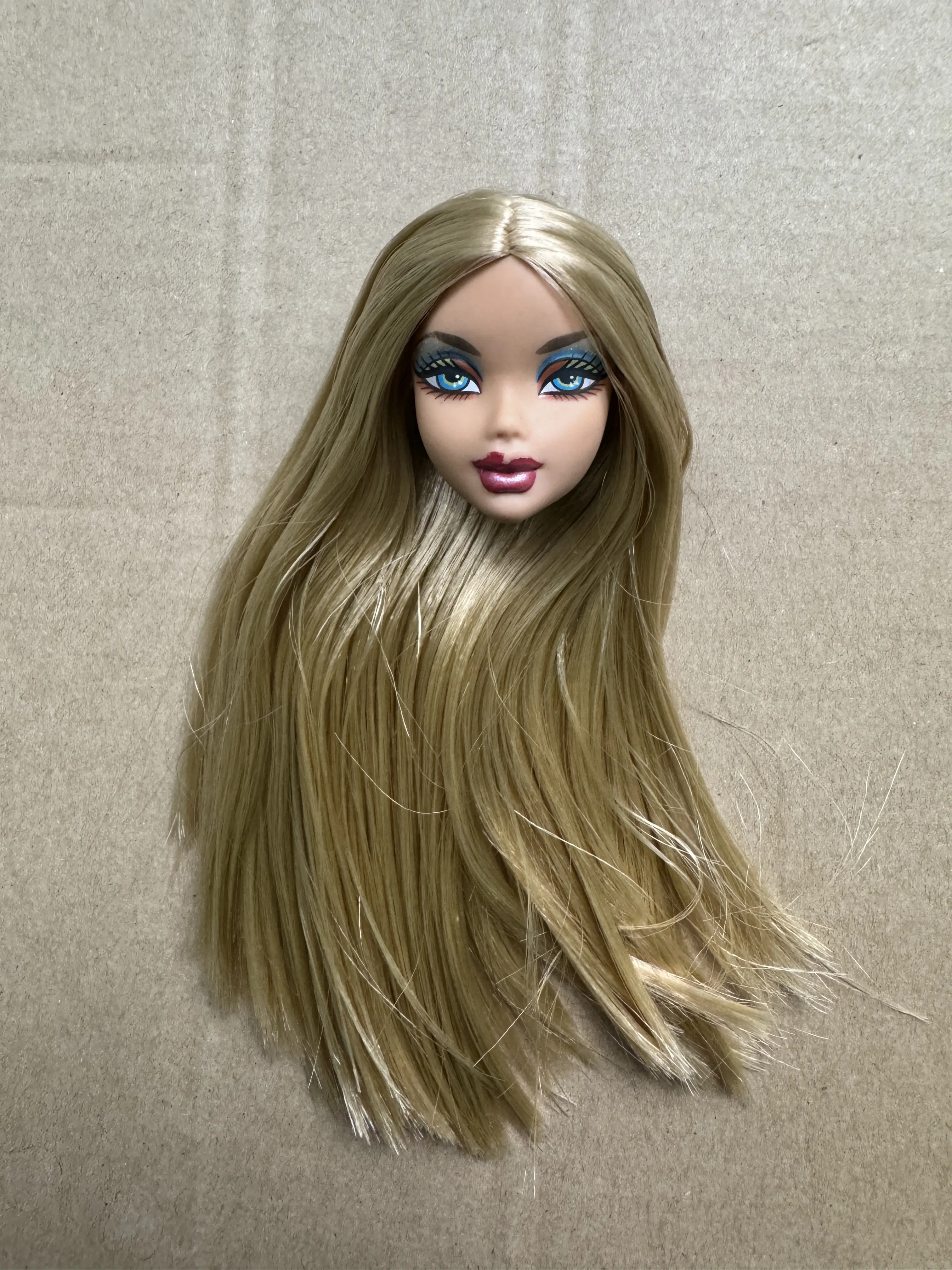 My Sence Doll Head 1/6 Doll Toys Part Multi-Colorful Hair Princess Doll Accessories Limited Rare Face Collection Doll Heads