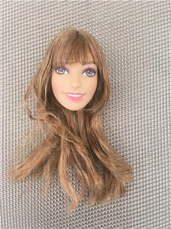 Rare Doll Head Good Makeup 1/6 Doll Toys Part White Black Brown Skin Princess Doll Accessories DIY Dressing Collection Doll Head