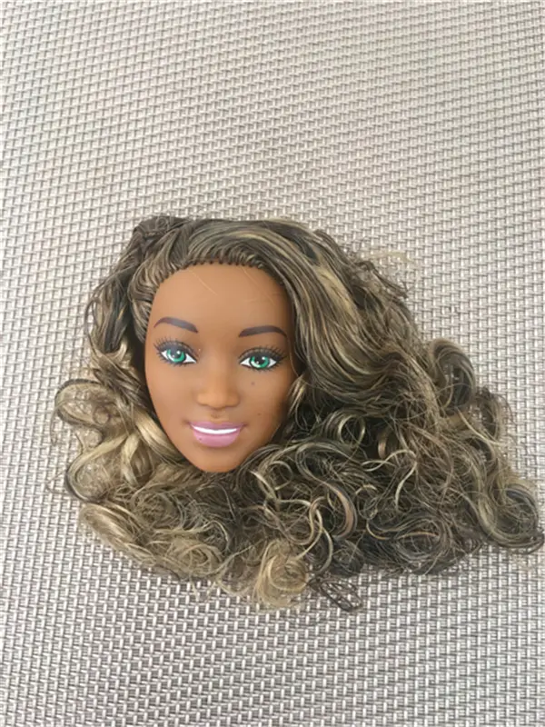 Rare Doll Head Good Makeup 1/6 Doll Toys Part White Black Brown Skin Princess Doll Accessories DIY Dressing Collection Doll Head