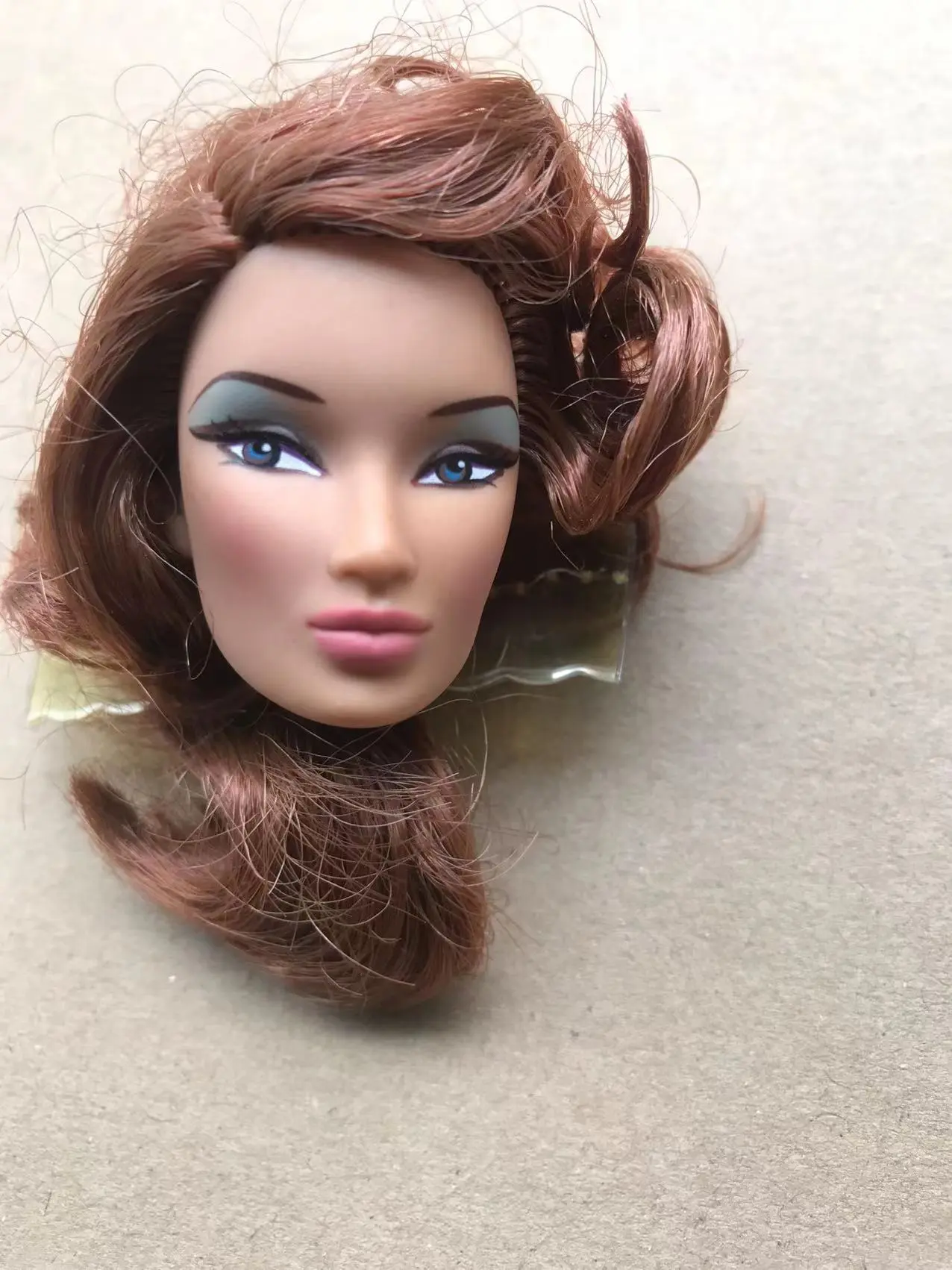 Rare Antique Collection Vinrage Girl Doll Head FR/IT Head with Hair Gift Dressing Toy Head