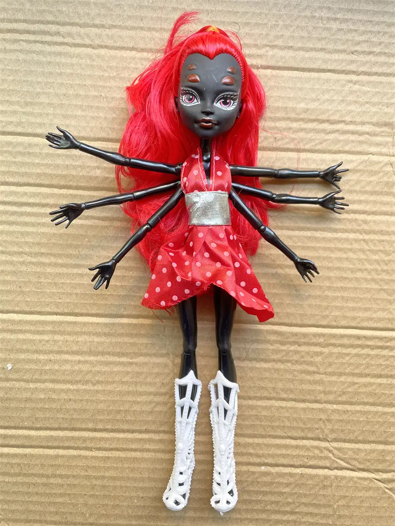 Male Doll Monster Draculaura/Clawdeen Wolf/ Frankie Stein / Black Spider Mermaid Cute Cat Joints Movable Body Girls Toys Gift