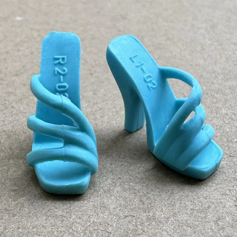 Vintage 1/6 Fashion Shoes Slip-sole High Kneel Quality Boots Hand Painting Noble Doll Shoes Doll Decorations