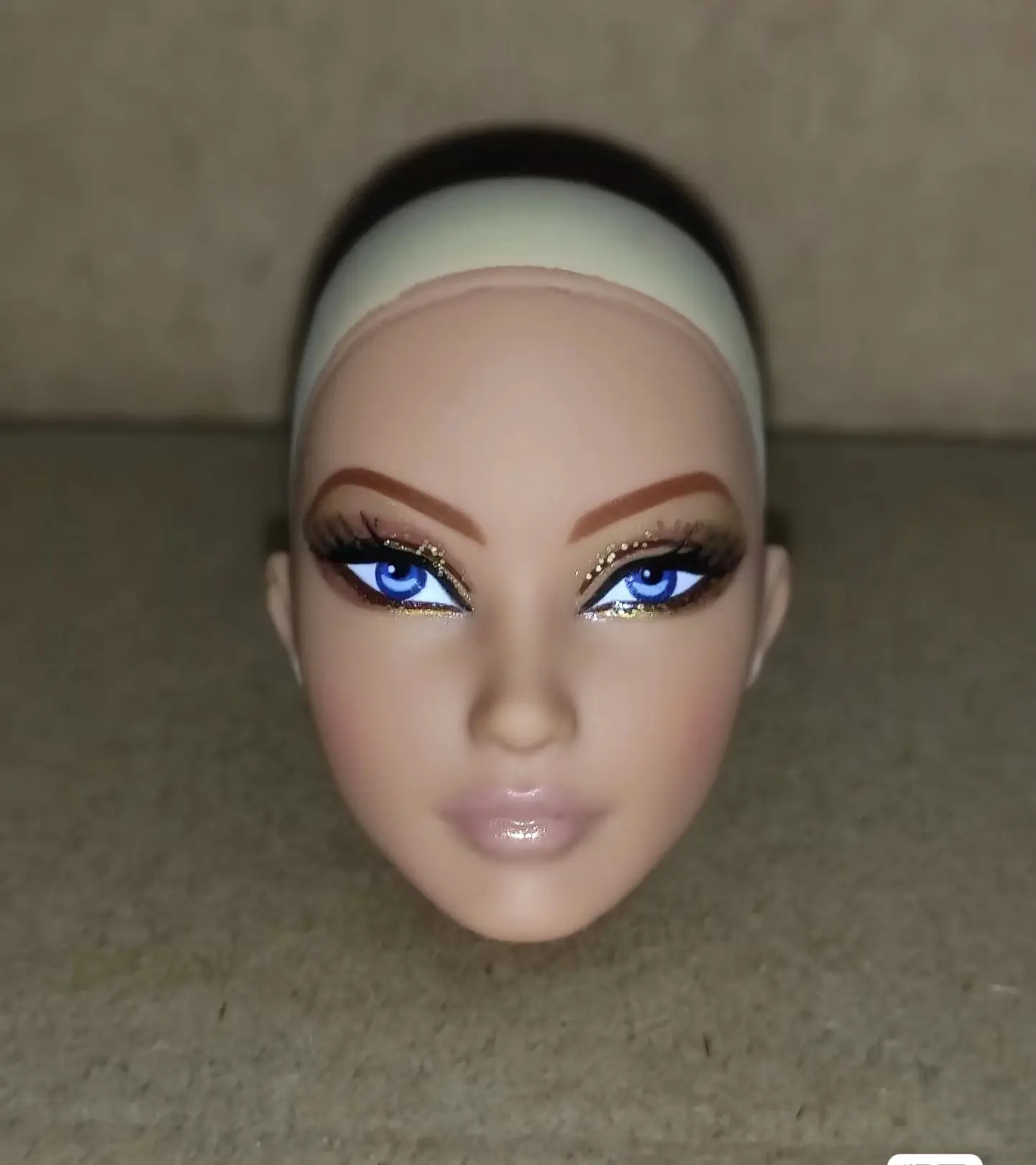 Original IT FR Doll Head Golden Galaxy Poppy Parker Adele Elise Veronique Nadja Practice Make Up Bald Heads Doll Accessories