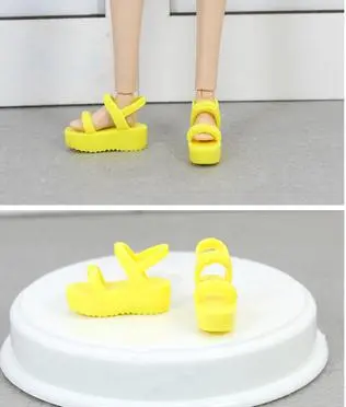 Original Princess Doll Shoes for 1/6 Dolls Fashion Female Doll High-heels Casual Shoes Slippers Dolls Accessories