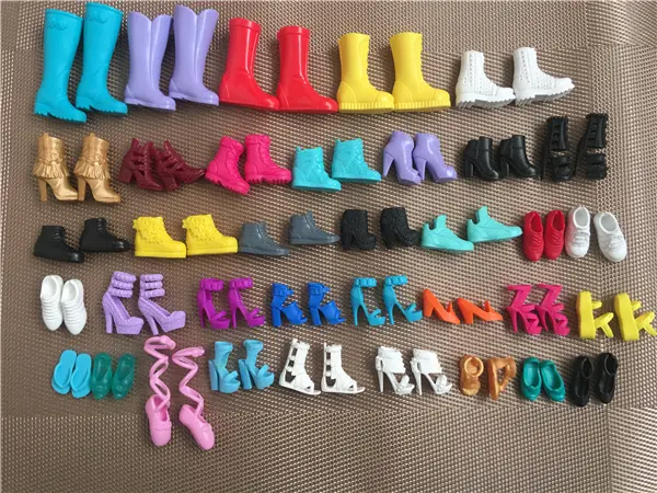 Original Princess Doll Shoes for 1/6 Dolls Fashion Female Doll High-heels Casual Shoes Slippers Dolls Accessories
