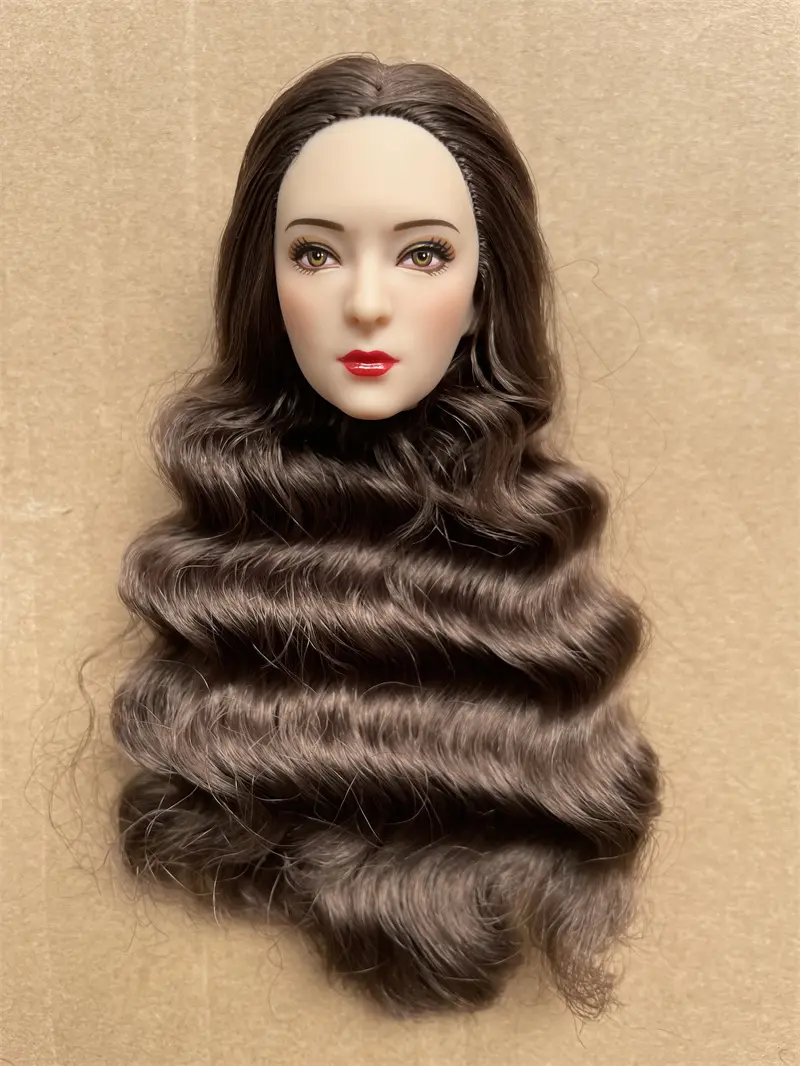 MENGF New Doll Heads 22 Joints Movable 25cm Body Colorful Straight Curl Hairs Vintage Make Up Size 1/6 Doll DIY Accessories