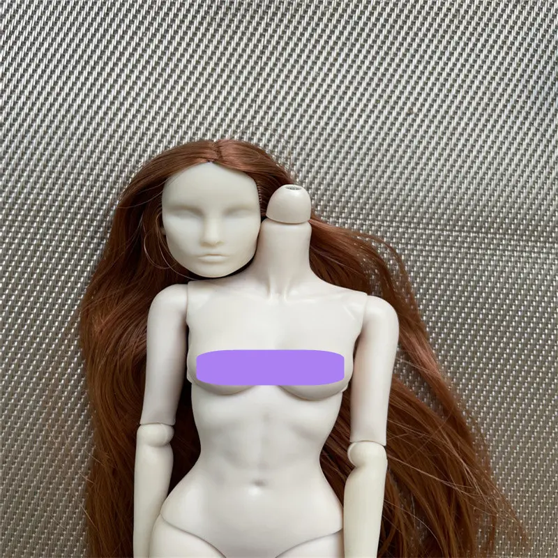 FR/IT Head Make Up Practice Doll Heads Agnes Elise Elyse Girls DIY Dressing Hair Toys Favorite Limited Collection Princess Doll