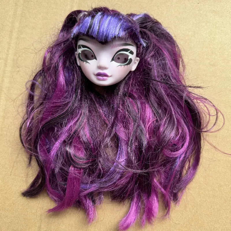 New Mermaid Rainbow Doll Heads Colorful Hair Sparkly Doll Eyes Original Doll Replacement Eyes Balls High Quality Doll DIY Parts