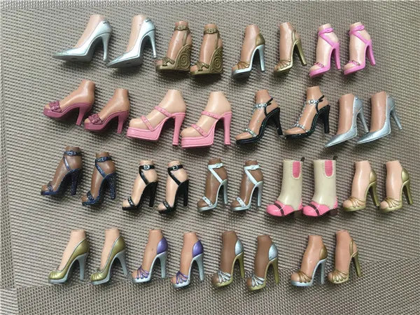 Female Doll Colorful Shoes Brown White Pink Personality Doll DIY Dressing Decors Original Doll Accessories Quality Doll Feet