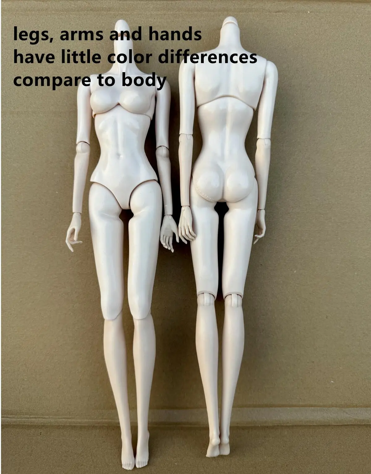 MENGFAN Doll Body 2021 Version Super White Skin Tone Joints Movable Solid Doll 30cm Replacement Body For FR/IT Doll Heads