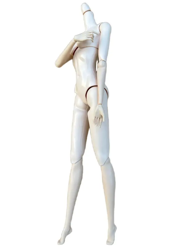 MENGFAN Doll Body 2021 Version Super White Skin Tone Joints Movable Solid Doll 30cm Replacement Body For FR/IT Doll Heads