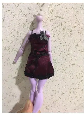 Doll Lace Dress Monstering High Doll Dressing Soft Casual Wear Handmade Clothes Outfit Doll Clothing Set For 1/6 Doll Toys