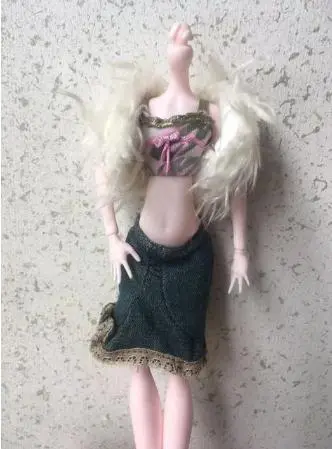 Doll Lace Dress Monstering High Doll Dressing Soft Casual Wear Handmade Clothes Outfit Doll Clothing Set For 1/6 Doll Toys