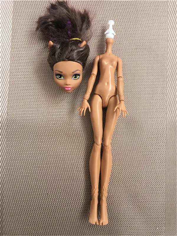 Original Monsters Body+Head Monstering High DIY Doll Body Head Joints Movable Doll Toy Multi-Color Queens Prince Mermaid Doll