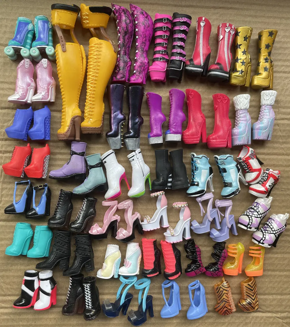 Original Rainbow Big Sister Doll Shoes Accessories Girl Doll High-Heels Martin Boots Casual Wearing Dressing Toy Parts