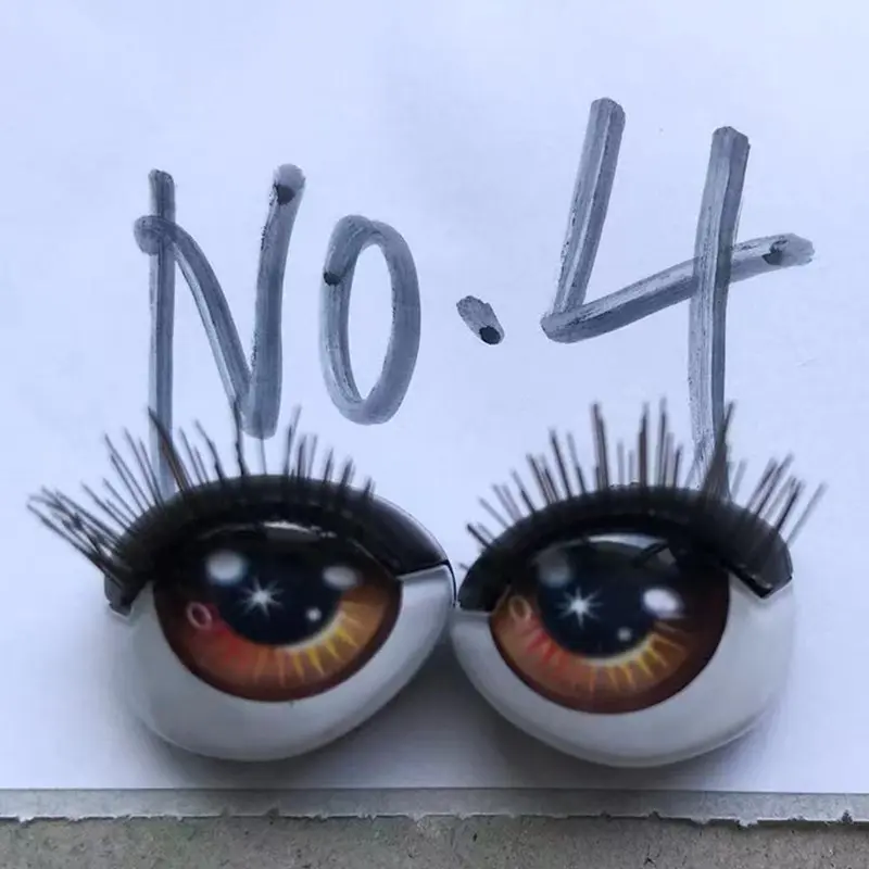 Rainbow Sparkly Eyes With Real Eyelashes Original Hands Doll Parts Original Doll Replacement Eyes Balls Hands Accessories