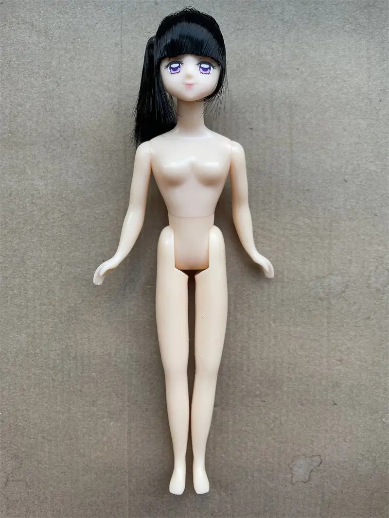 Anime Licca Doll Heads Colorful Long Hair Makeup Doll Parts Kids Learning Hair Dressing Doll Heads Jenny Licca Doll Accessories