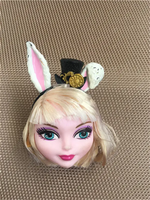 Rare Collection Monsters Doll Head Good Makeup Doll Head Girl Dressing DIY Toy Parts Children Christmas Gift Party Favor