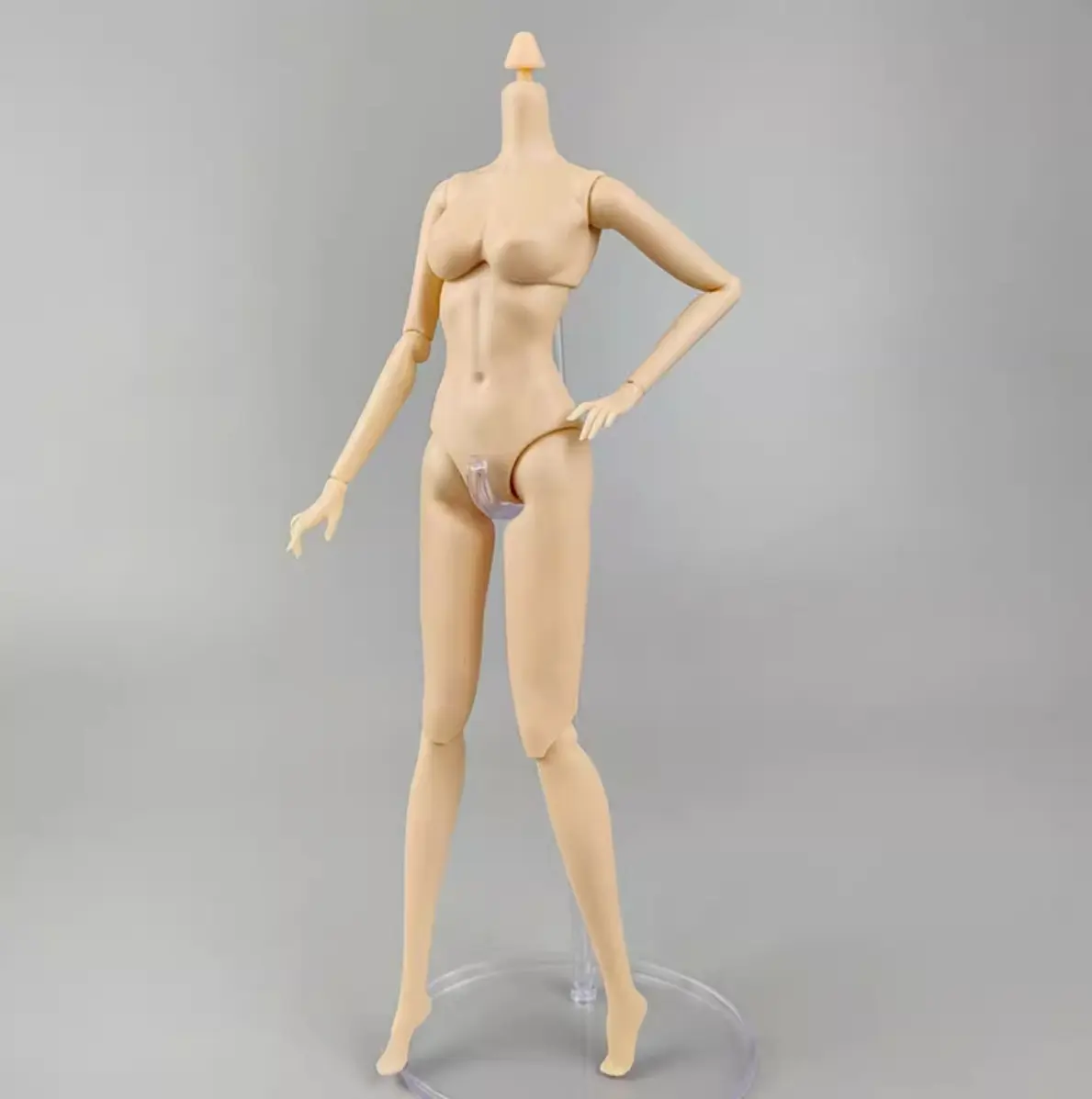 1/6 Super Model Doll Body Joints Movable Solid Doll 30cm Replacement Body For FR/IT Doll Heads Light Beige Pink White Skin Tone