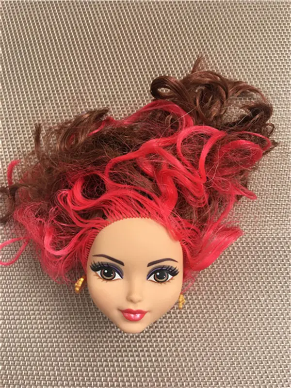 Rare Collection Monsters Doll Head Good Makeup Doll Head Girl Dressing DIY Toy Parts Children Christmas Gift Party Favor
