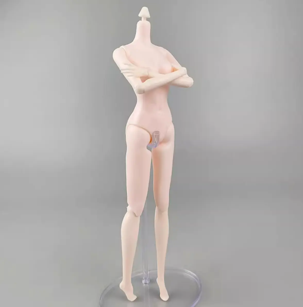 1/6 Super Model Doll Body Joints Movable Solid Doll 30cm Replacement Body For FR/IT Doll Heads Light Beige Pink White Skin Tone
