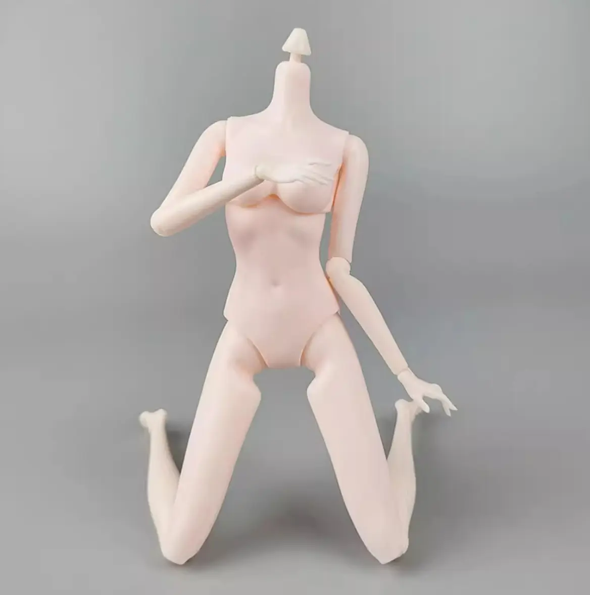 1/6 Super Model Doll Body Joints Movable Solid Doll 30cm Replacement Body For FR/IT Doll Heads Light Beige Pink White Skin Tone