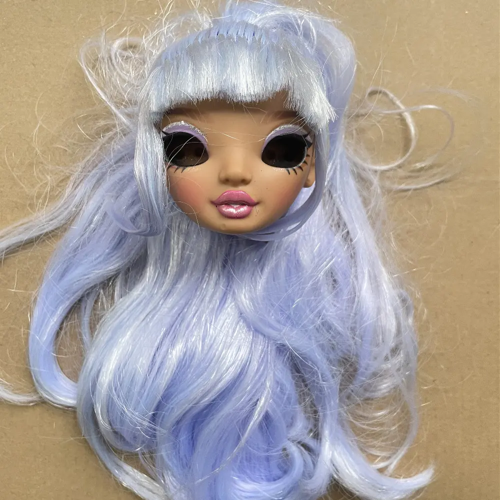 Original Rainbow Doll Heads Shoes Accessories Girl Doll High-Heels Replacement Hands Sparkly Eyes With Eyelashes Toy DIY Parts