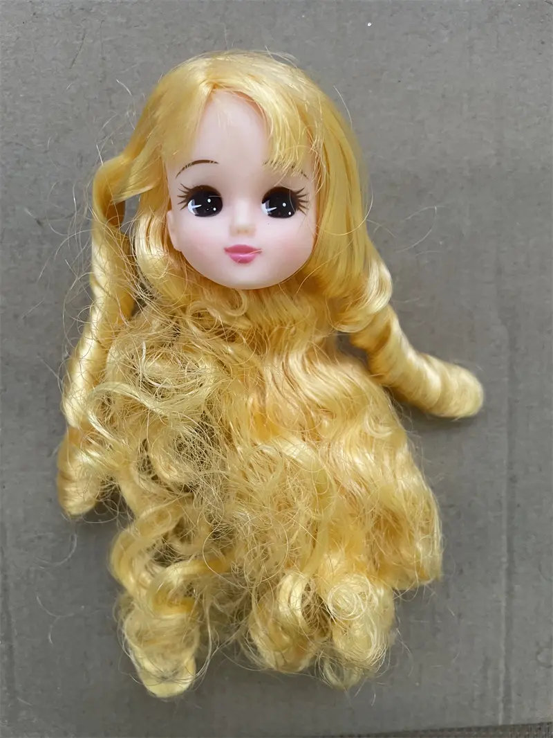 Licca Doll Heads Colorful Long Hair Good Makeup Doll Parts Kids Learning Hair Dressing Doll Heads Jenny Licca Doll Accessories
