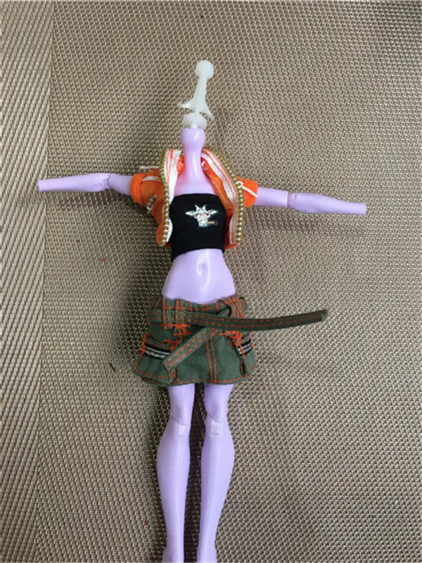 Doll Clothing Set Fashion Casual Wear Handmade Clothes Outfit Doll Clothing Set For 1/6 Doll Dressing Toy Monstering Doll Dress