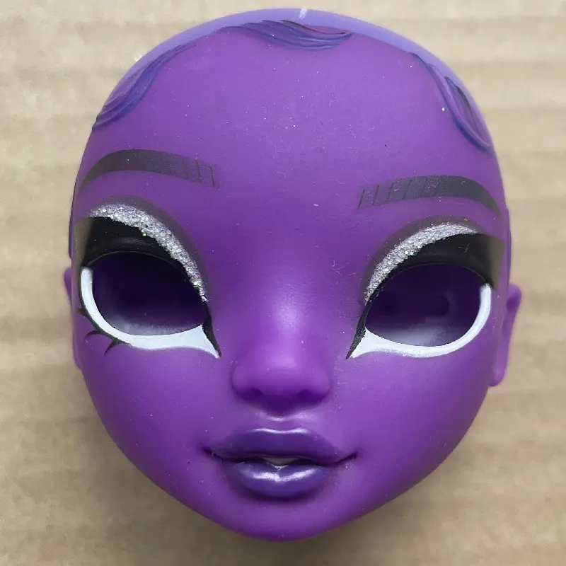 Original Rainbow Sparkly Eyes With Real Eyelashes Blank Heads Doll Parts Replacement Eyes Balls Hands Doll Accessories