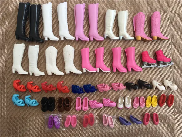 Licca Doll Shoes Fashion Female Doll Boots Ice Skates Shoes Dolls Accessories Doll Long Knees Boots Colorful Boots Doll Shoes