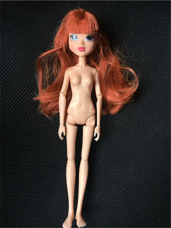 Original Quality Doll Heads Brown White Body Dressing For Girl Playing New Multi-joint Movable Doll Body 24CM Doll Body