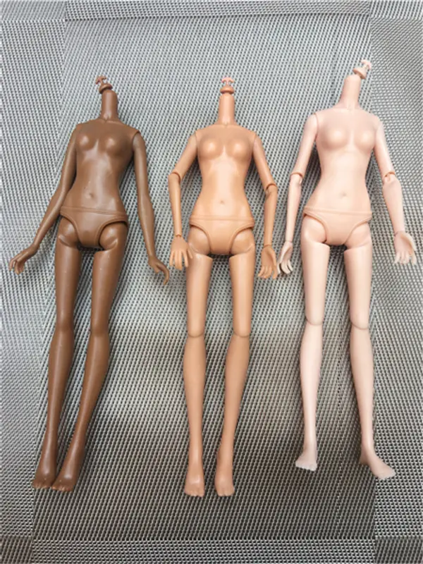 Original Quality Doll Heads Brown White Body Dressing For Girl Playing New Multi-joint Movable Doll Body 24CM Doll Body