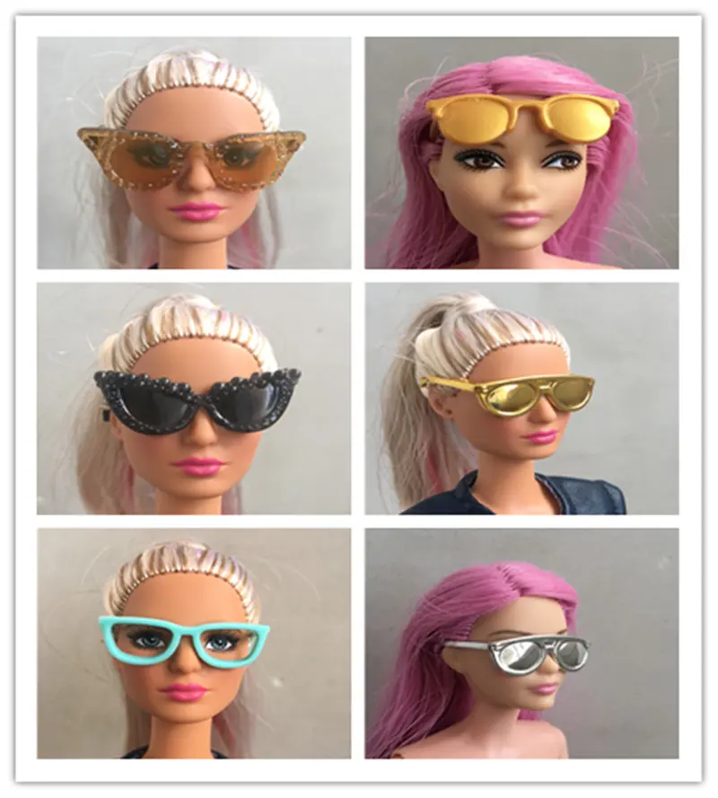 Original Doll Sunglass Different Styles Fashion Multicolor Accessories For 1/6  PP/FR  BABI Doll Gift Toys for Girls