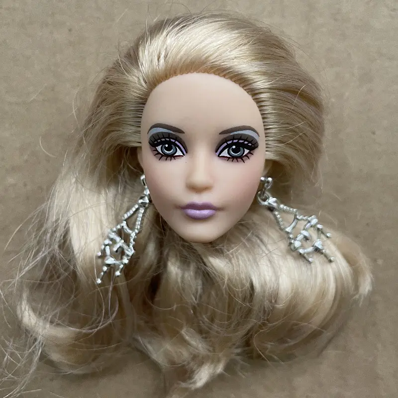 Karl PP Heads Super white MIZI Head With Rooted Hair Princess Dracula Bride Cindy Blank Face Doll Heads DIY 1/6 Doll Accessories