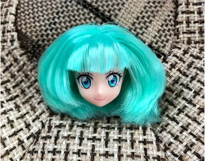 Rare Limited Edition Licca Doll Toy Head Original Cartoon Doll Head Girl DIY Dressing Hair Toys Collection Cute Doll Head