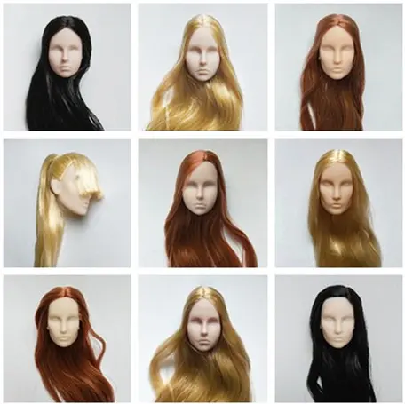 FR/IT Head Make Up Practice Doll Heads Agnes Elise Elyse Girls DIY Dressing Hair Toys Favorite Limited Collection Princess Doll