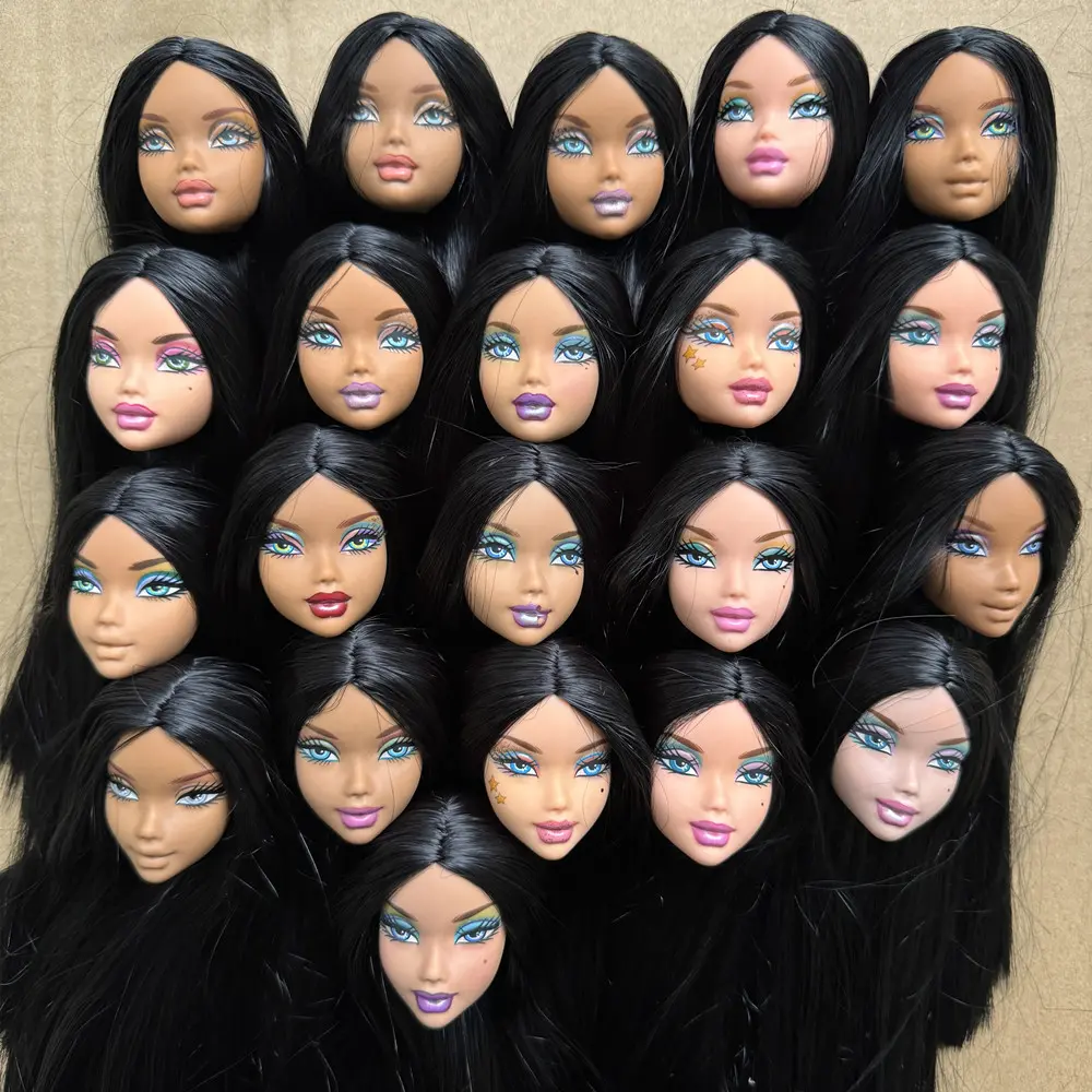My Sence Doll Head 1/6 Doll Toys Parts Multi-Colorful Hair  Rare Face Princess Doll Accessories Limited Collections Doll Heads