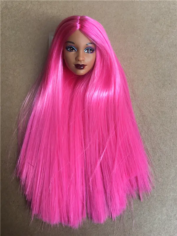 Rare Limited Collection Doll Heads Green Face BABI Doll Head Girl DIY Dressing Hair Toys Favorite Quality Princess Doll Head Toy